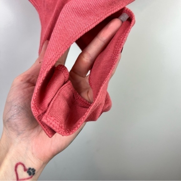 A New Day Coral Rubbed Snap Body Suit Sleeveless womens size large - Picture 4 of 6